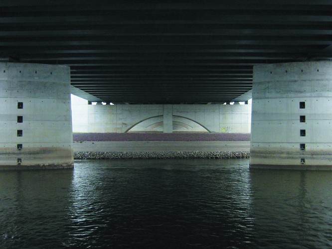 unter-bruecke Wasserstraßenkreuz Magdeburg Mittellandkanal Elbe Winking Froh Architekten